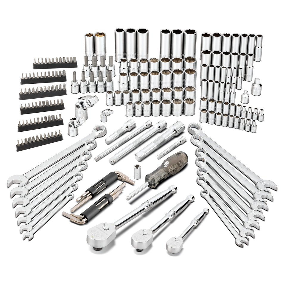 205 Piece SAE/Metric Master Mechanics Tool Set