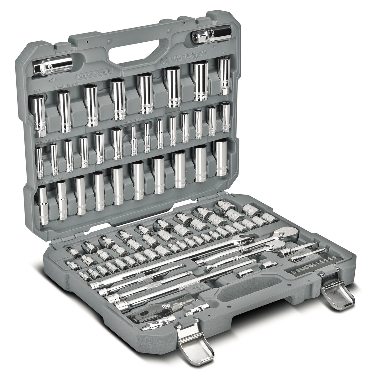 101 Piece 1/4 and 3/8 Inch Drive SAE/Metric Master Mechanics Tool Set