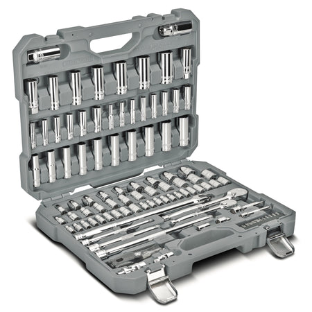 101 Piece 1/4 and 3/8 Inch Drive SAE/Metric Master Mechanics Tool Set