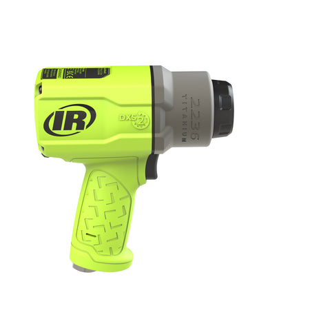 DXS2 1/2" Air Impact Wrench, Quiet, 1500 ft-lb Torque, Titanium Hammercase, Friction Ring Retainer, Green