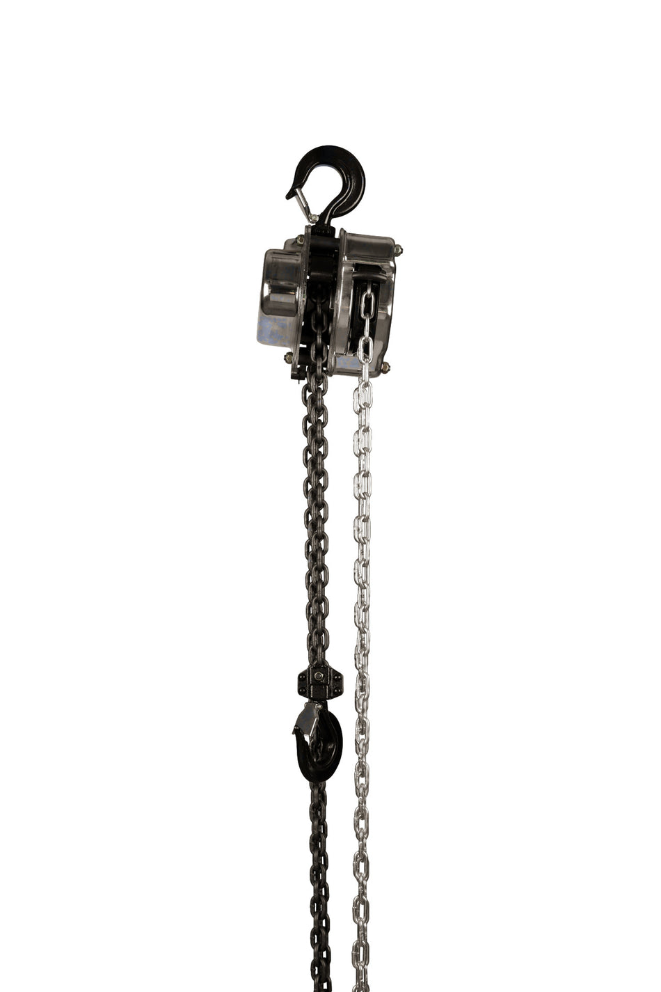 Manual Chain Hoist, 1.5 Ton Capacity, 15ft Lift, 13ft Hand Chain Drop, Overload Protection