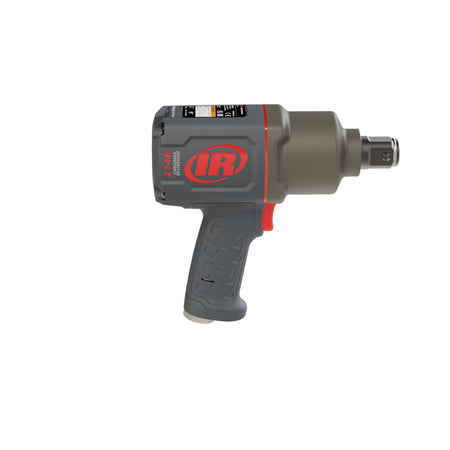 1" Air Impact Wrench, Quiet, 2000 ft-lb Torque, Friction Ring-Thru-hole Retainer, Pistol
