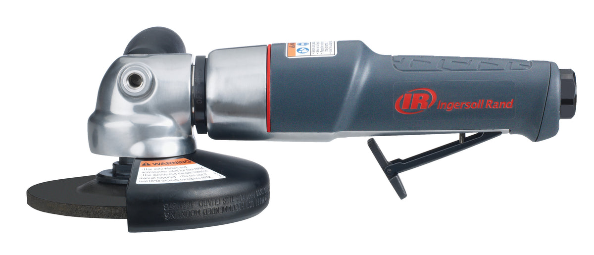 Air Angle Grinder/Cut-off Tool, 4.5" Wheel, 12,000 RPM, 0.88 HP, 5/8"-11 Thread, Rear Exhaust
