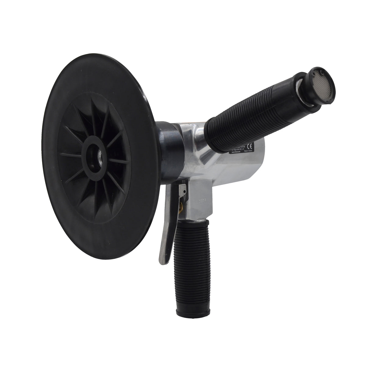 Air Angle Polisher and Buffer, 7" Pad, 2,500 RPM, 1 HP