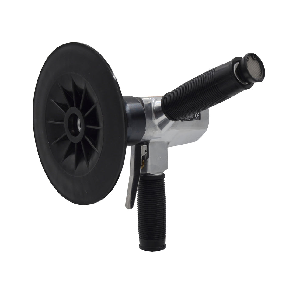 Air Angle Polisher and Buffer, 7" Pad, 2,500 RPM, 1 HP