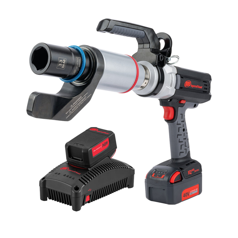 1" 40V Cordless Torque Wrench 2 Battery Kit, 8851 in-lb Torque, Bluetooth/802.15.4, Pistol