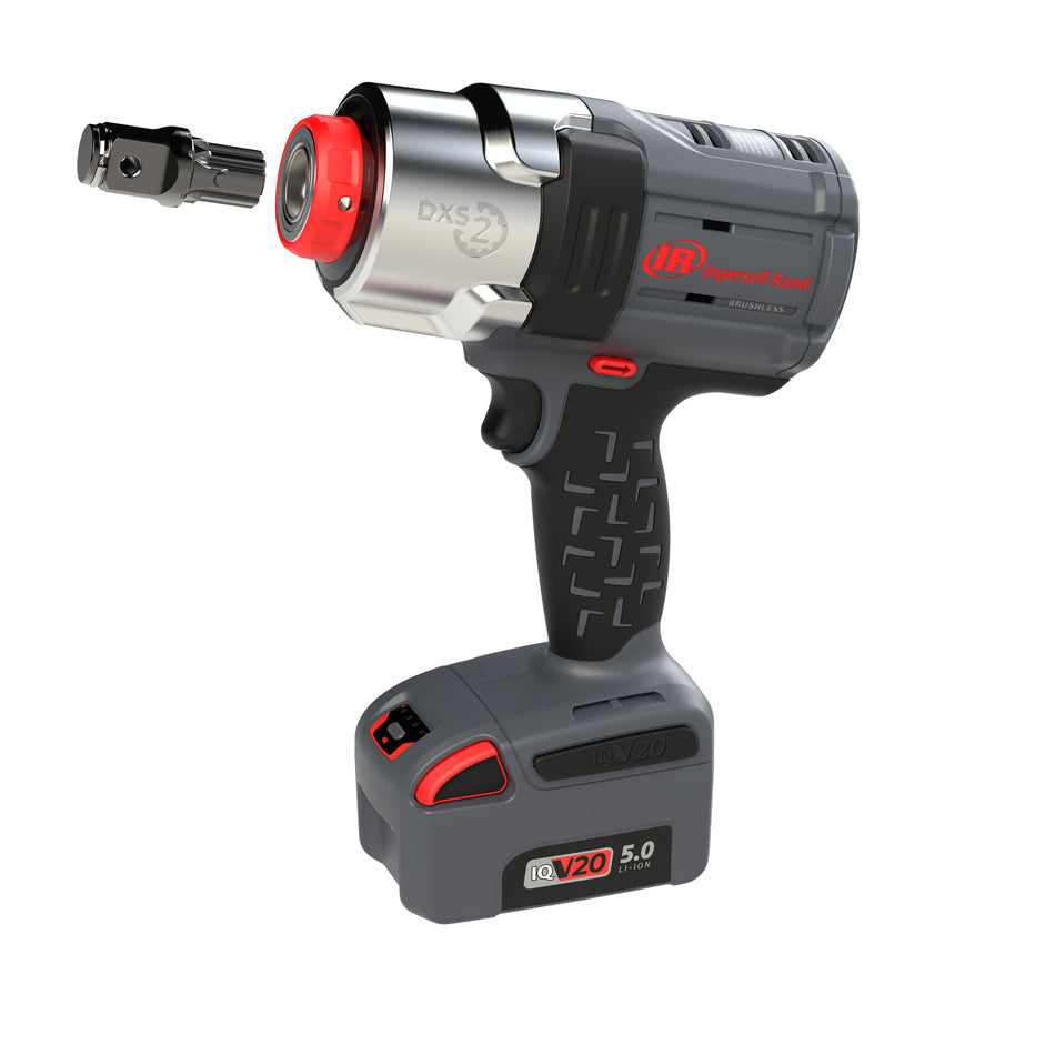 DXS2 1/2" 20V Cordless Impact Wrench 2 Battery Kit, 1600 ft-lb, Friction Ring Retainer, Pistol