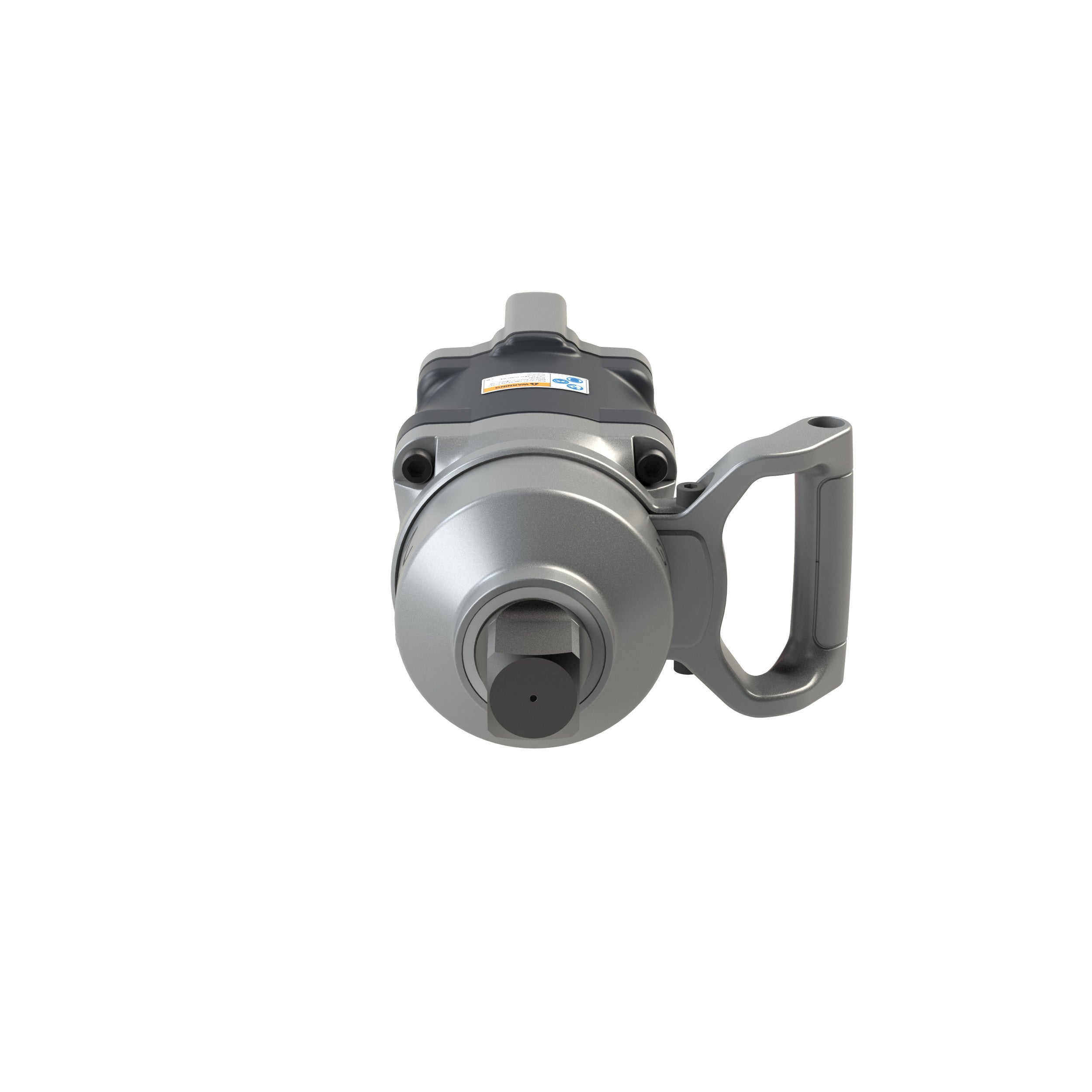 1-1/2" Air Impact Wrench, Heavy Duty, 4500 ft-lb Torque, Friction Ring-Thru-hole Retainer, D-Handle Inside Trigger