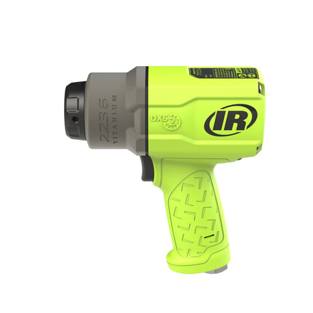 DXS2 1/2" Air Impact Wrench, Quiet, 1500 ft-lb Torque, Titanium Hammercase, Friction Ring Retainer, Green