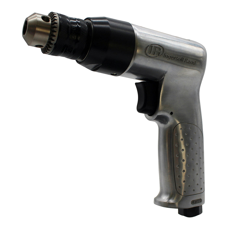 3/8" Keyed Chuck Air Drill, 2000 RPM, 0.5 HP, 44in-lb Torque, Pistol