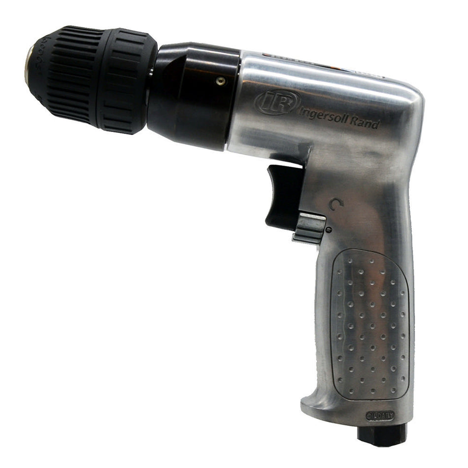 3/8" Keyless Chuck Air Drill, 2000 RPM, 0.5 HP, 43in-lb Torque, Pistol