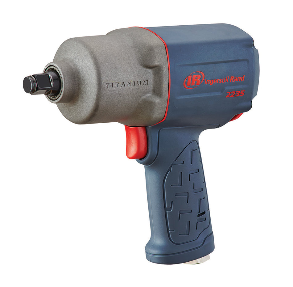 1/2" Air Impact Wrench, 1350 ft-lb Torque, Titanium Hammercase, Friction Ring Retainer, Pistol