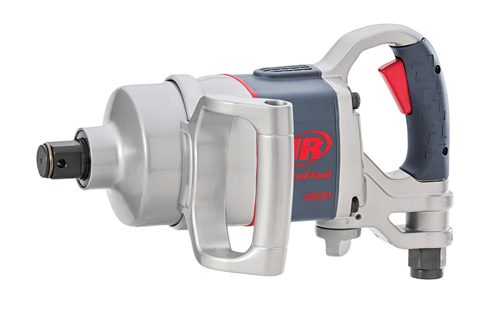 1" Air Impact Wrench, 2100 ft-lb Torque, Friction Ring-Thru-hole Retainer, D-handle Inside Trigger