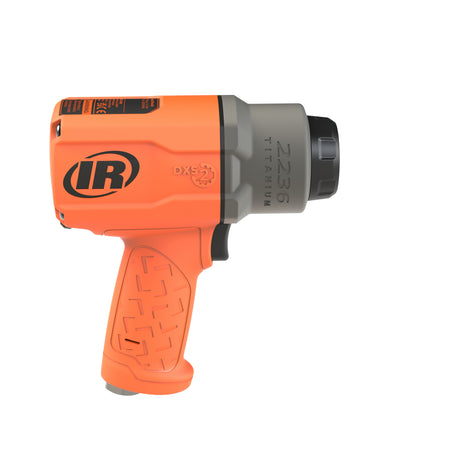 DXS2 1/2" Air Impact Wrench, Quiet, 1500 ft-lb Torque, Titanium Hammercase, Friction Ring Retainer, Orange