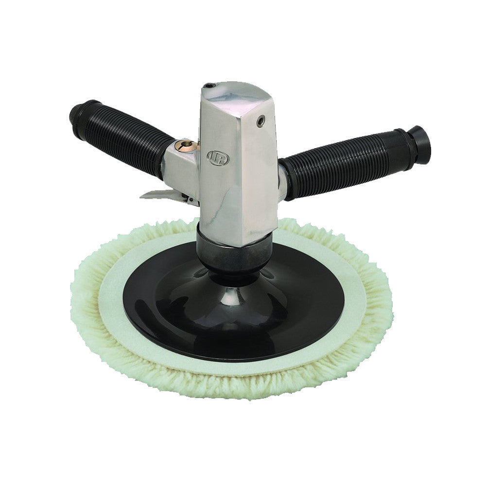 Air Angle Polisher and Buffer, 7" Pad, 2,500 RPM, 1 HP