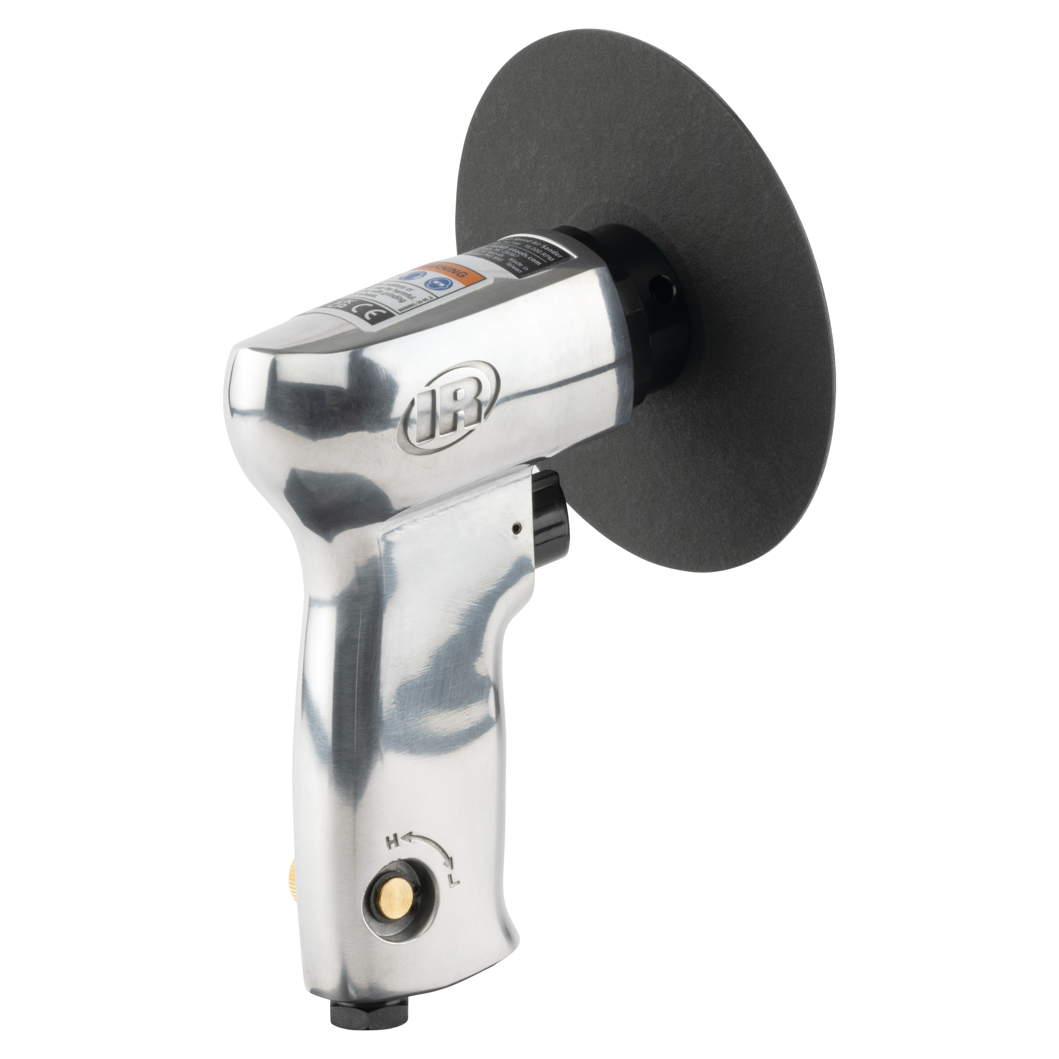 Air Sander, 3" & 5" Fiber Pad, 18,000 RPM, 0.45 HP, Front Exhaust