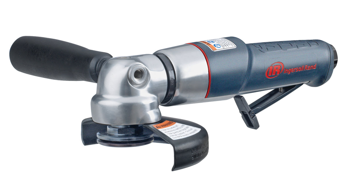 Air Angle Grinder/Cut-off Tool, 4.5" Wheel, 12,000 RPM, 0.88 HP, 5/8"-11 Thread, Rear Exhaust