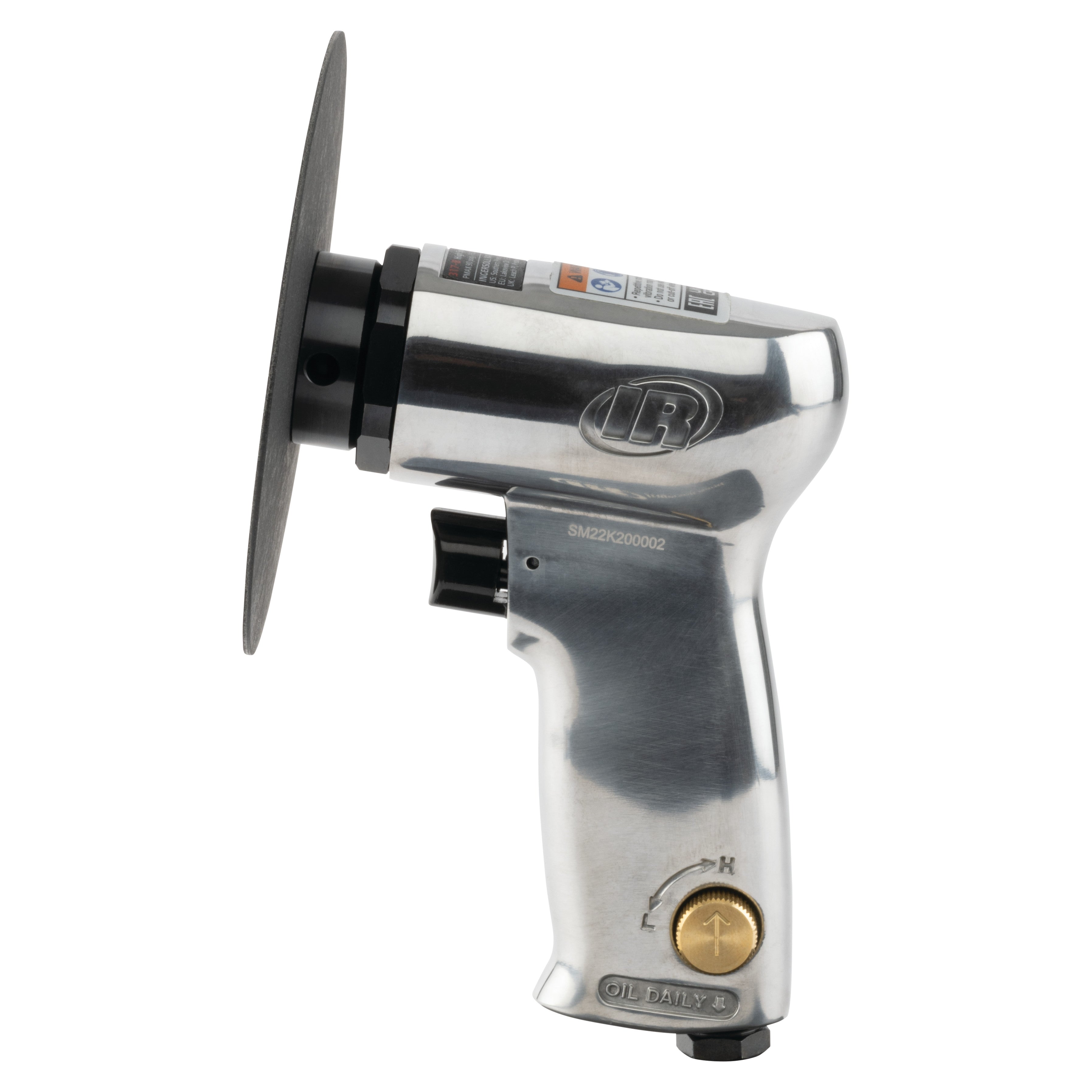 Air Sander, 3" & 5" Fiber Pad, 18,000 RPM, 0.45 HP, Front Exhaust