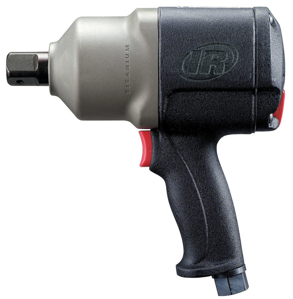 1" Air Impact Wrench, 1600 ft-lb Torque, Titanium Hammercase, Thru-hole Retainer, Pistol
