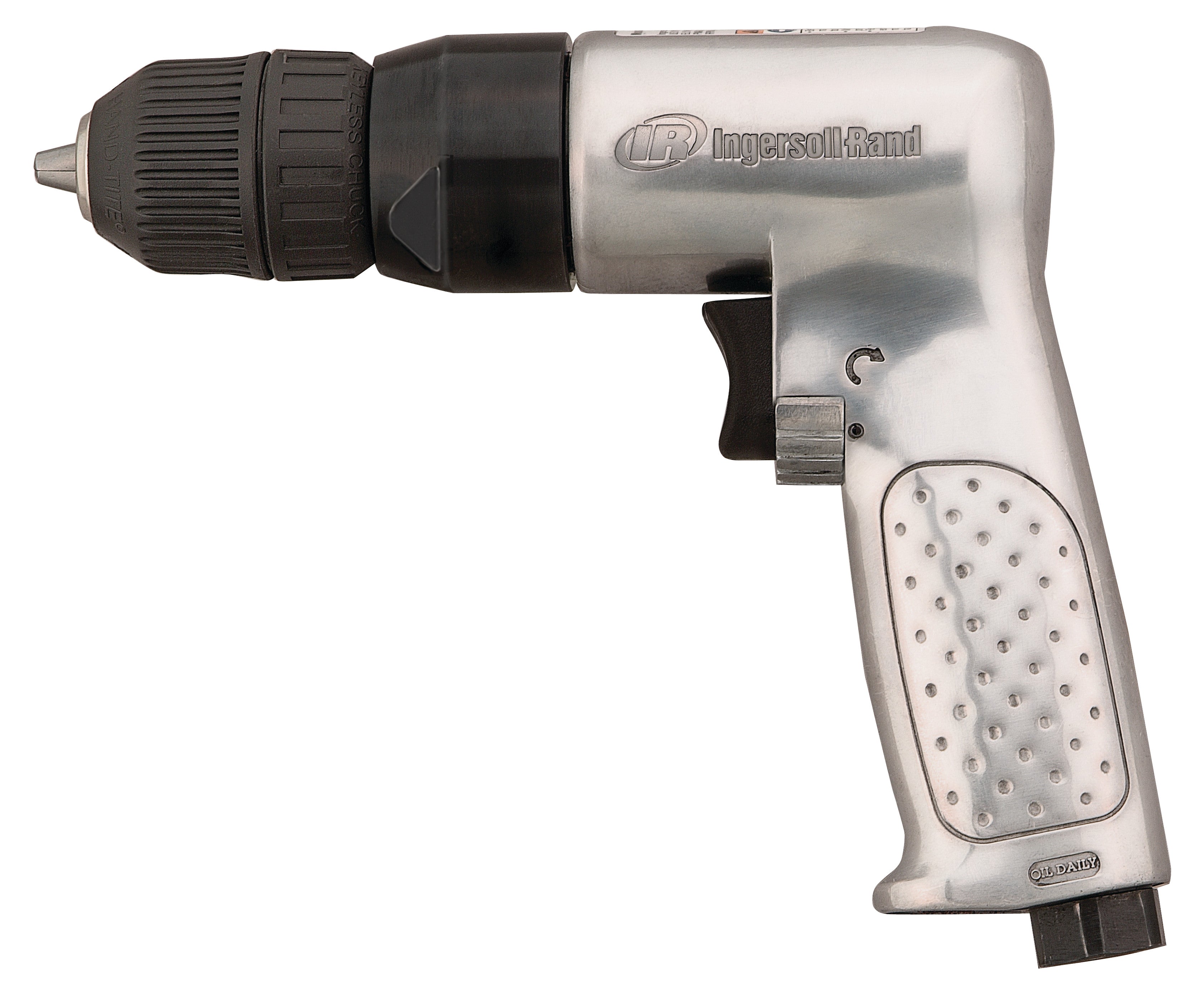 3/8" Keyless Chuck Air Drill, 2000 RPM, 0.5 HP, 2.65in-lb Torque, Pistol