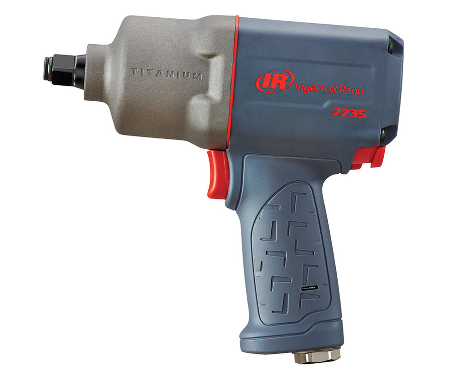 1/2" Air Impact Wrench, 1350 ft-lb Torque, Titanium Hammercase, Friction Ring Retainer, Pistol