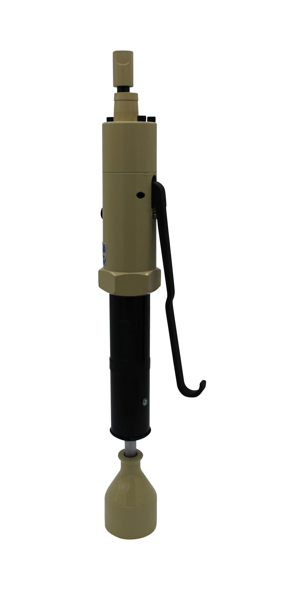 Pneumatic Bench Sand Rammer, 2-1/2" Round Malleable Butt, 2.5" Stroke, 1" Bore
