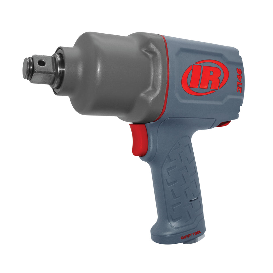 3/4" Air Impact Wrench, Quiet, 2000 ft-lb Torque, Friction Ring-Thru-hole Retainer, Pistol