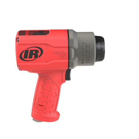 DXS2 1/2" Air Impact Wrench, Quiet, 1500 ft-lb Torque, Titanium Hammercase, Friction Ring Retainer, Red