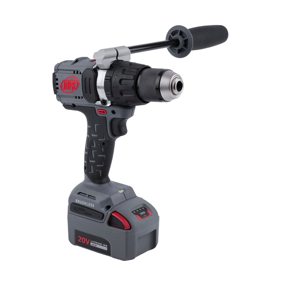 1/2" 20V Cordless Hammer Drill 2 Battery Kit, 1100 in-lb Torque, Keyless Chuck, Pistol Grip