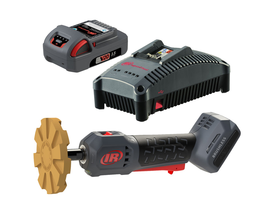 20V Cordless Adhesive Remover 1 Battery Kit, 4" Pad, 3700 RPM, 1 Eraser Pad