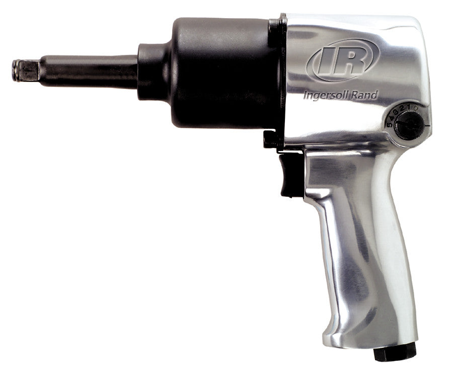 1/2" Air Impact Wrench, 2" Ext Anvil, Super Duty, 600 ft-lb Torque, Friction Ring Retainer, Pistol