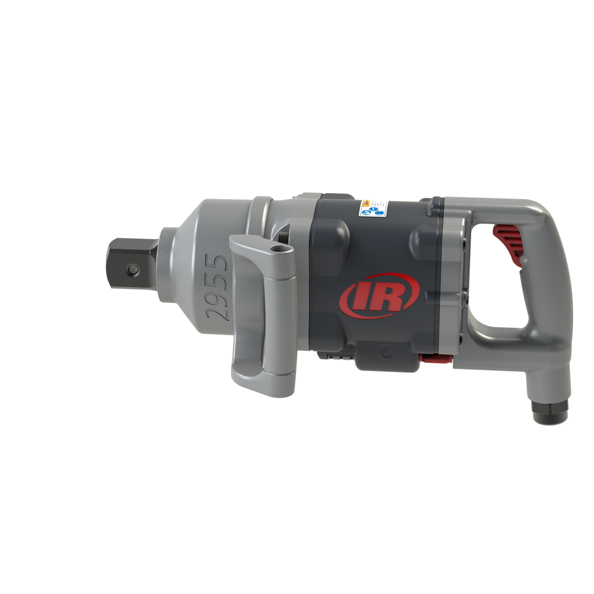 1-1/2" Air Impact Wrench, Heavy Duty, 4500 ft-lb Torque, Friction Ring-Thru-hole Retainer, D-Handle Inside Trigger