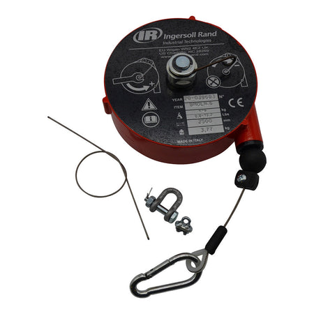 Medium-Duty Long Spring Cable Balancer, 8.8-13.2 lb Capacity, 8.2' Lift