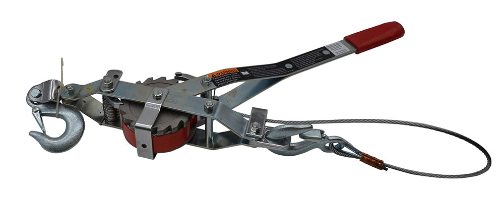 Ratchet Puller, 1 Ton Capacity, 7.5ft Lift