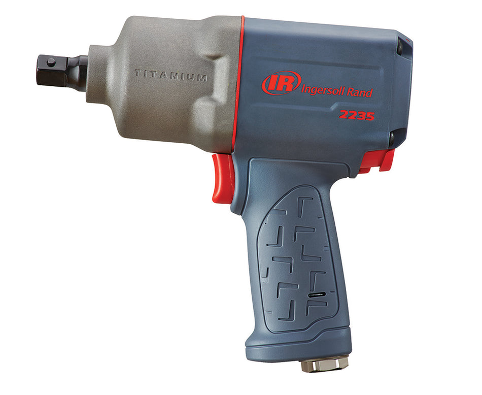 1/2" Air Impact Wrench, 1350 ft-lb Torque, Titanium Hammercase, Pin Retainer, Pistol