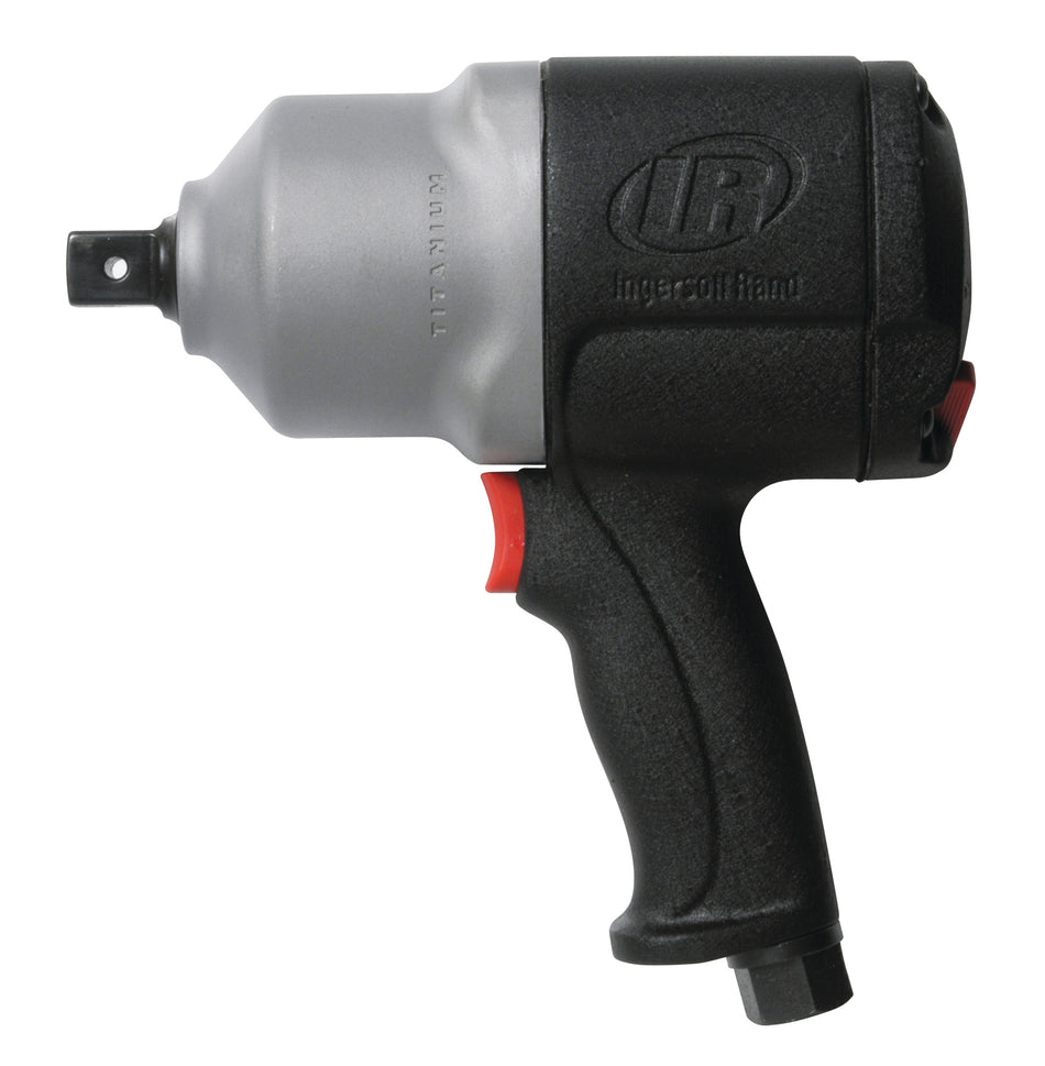 3/4" Air Impact Wrench, Heavy Duty, 1600 ft-lb Torque, Titanium Hammercase, Thru-hole Retainer, Pistol