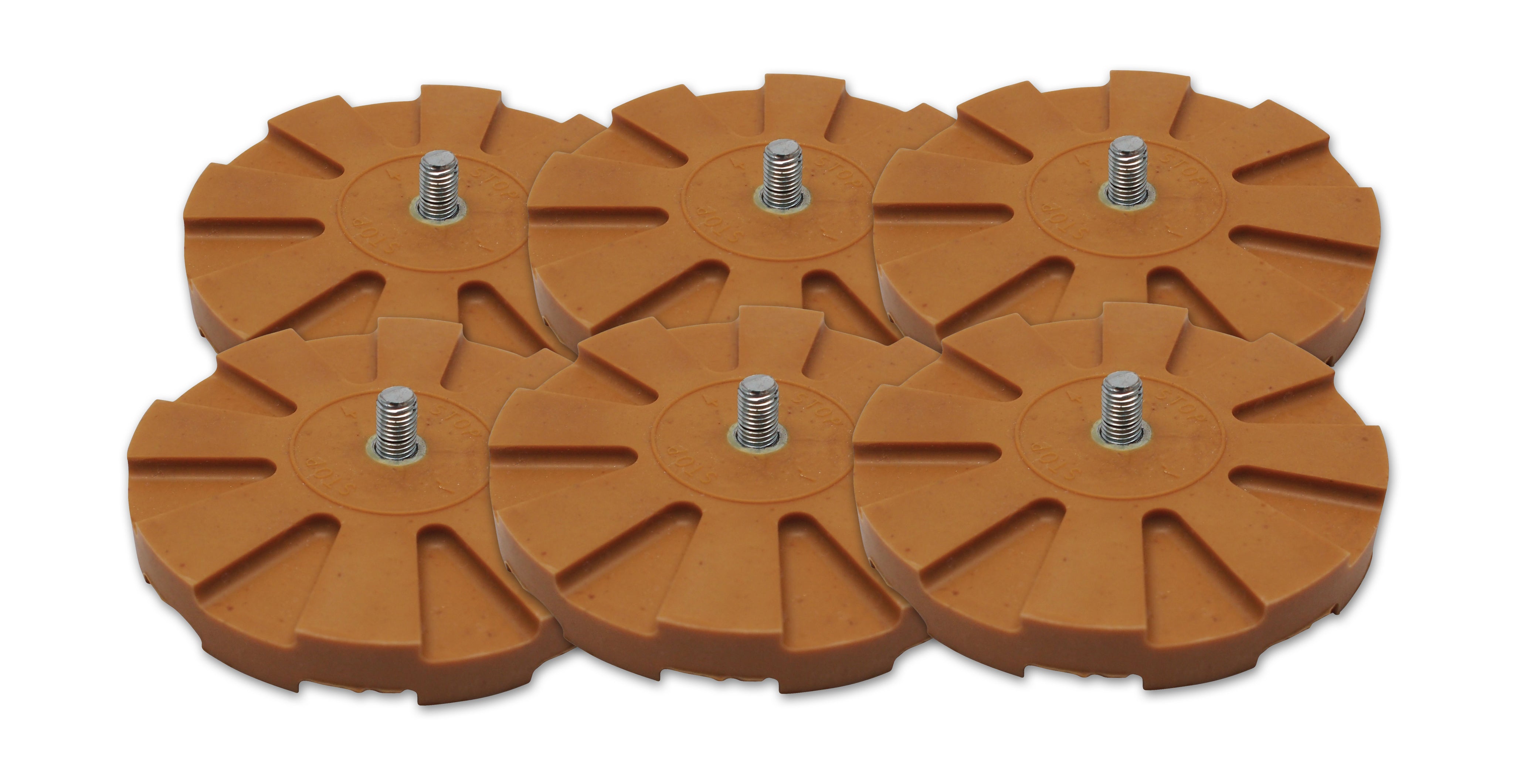 6 Eraser Wheel Pads for Ingersoll Rand Adhesive Removal Tool