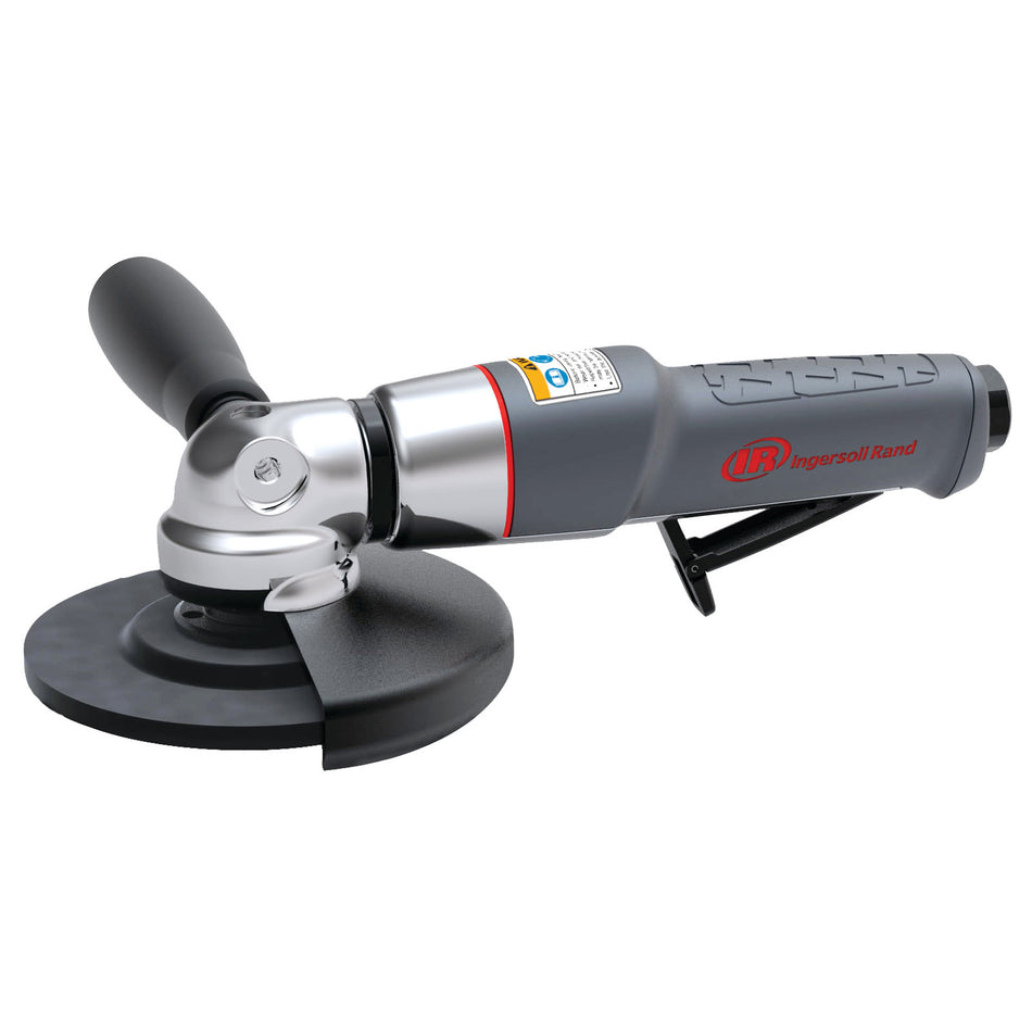 Air Angle Grinder/Cut-off Tool, 4.5" Wheel, 12,000 RPM, 0.88 HP, 5/8"-11 Thread, Rear Exhaust