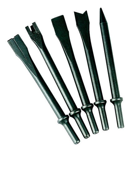 7" Hammer Chisel Set, .401" Shank, 5-Piece