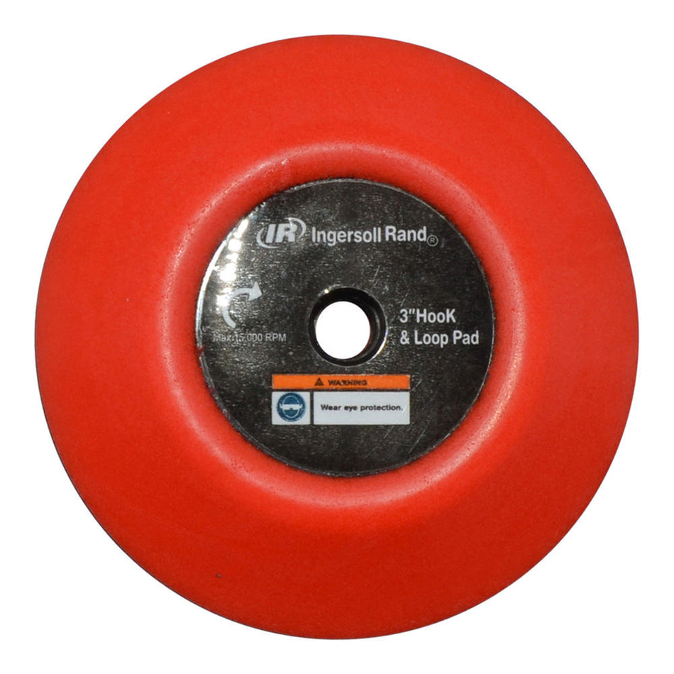 3" Hook & Loop Backing Pad for Ingersoll Rand 3128 Mini Orbital Sander and 3129 Mini Polisher