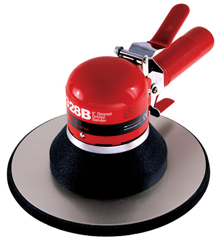 Dual Action Geared Orbital Air Sander, 8" Adhesive Pad, 5/32" Orbit, 825 RPM, 0.25 HP