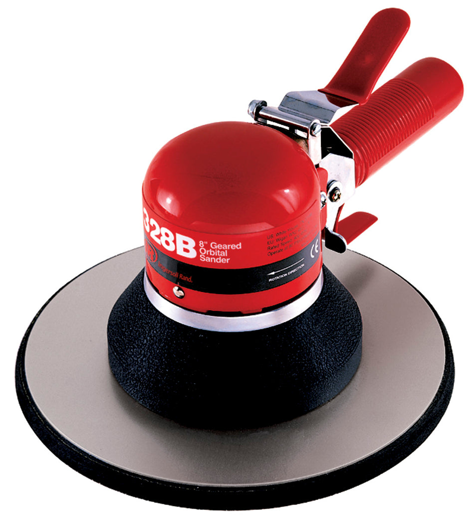 Dual Action Geared Orbital Air Sander, 8" Adhesive Pad, 5/32" Orbit, 825 RPM, 0.25 HP