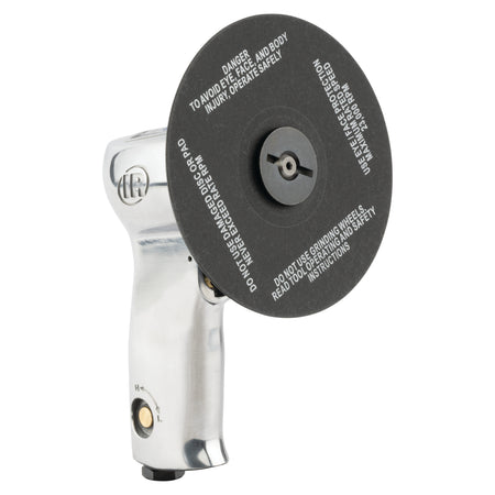 Air Sander, 3" & 5" Fiber Pad, 18,000 RPM, 0.45 HP, Front Exhaust