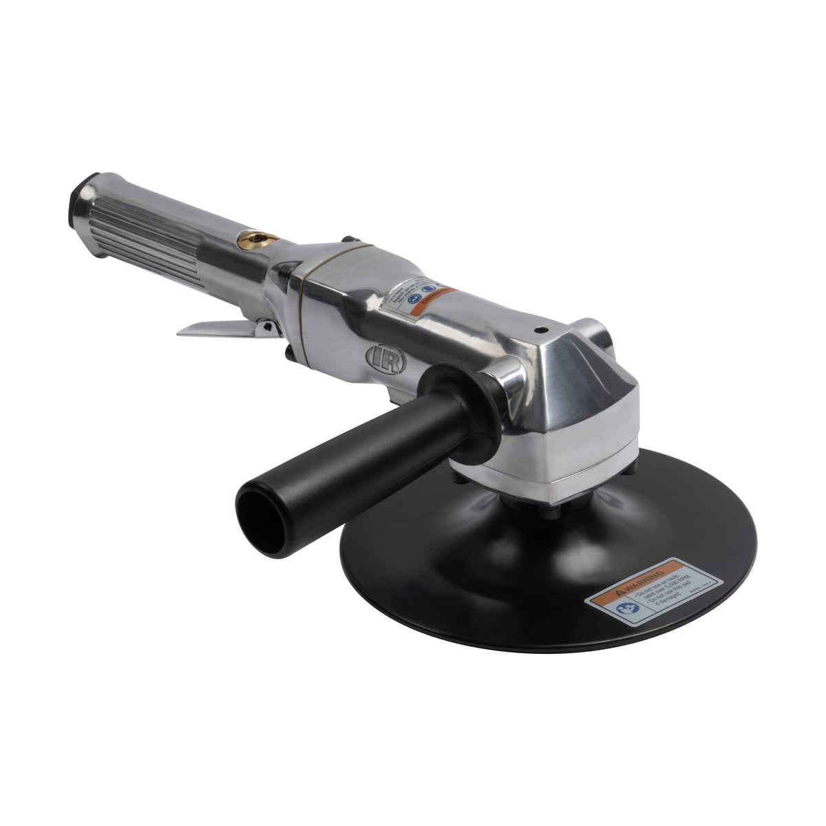 Air Angle Sander, 7" Composite Pad, 5,000 RPM, 0.5 HP, 5/8"-11 Thread, Side Handle Exhaust