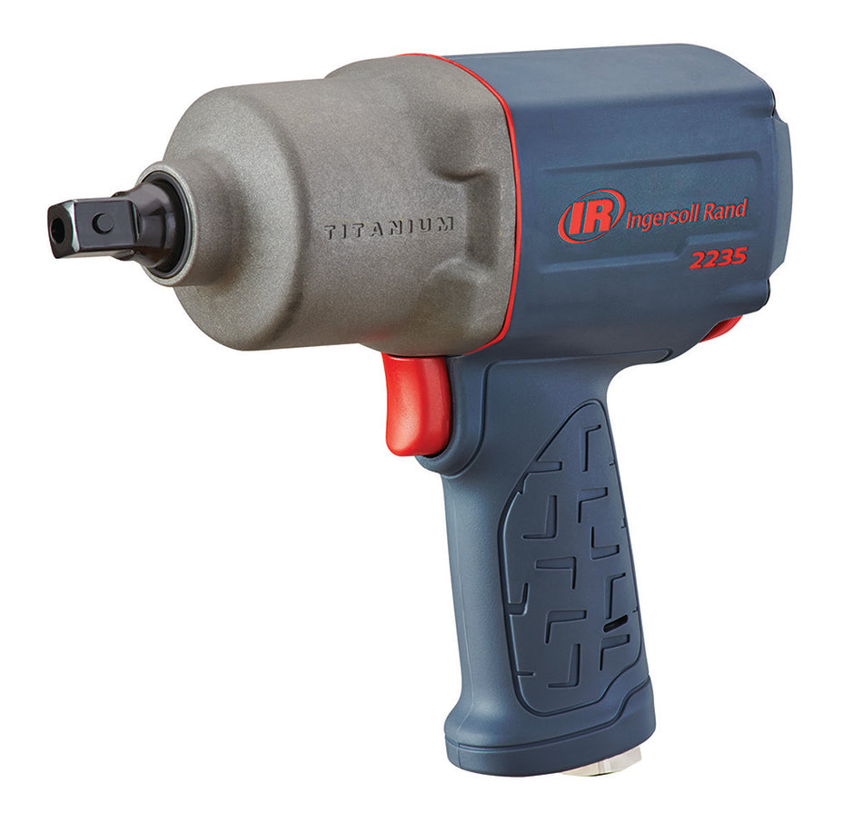 1/2" Air Impact Wrench, 1350 ft-lb Torque, Titanium Hammercase, Pin Retainer, Pistol